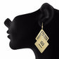 Gold colour Diamond shape Smartly Crafted Earring