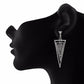 Silver colour Triangular shape Smartly Crafted Earring