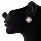 Silver colour Daimond shape Stone Studded Earring
