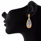 Gold colour Drop shape Stone Studded Earring