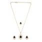 Black and Gold colour Drop design Pendant Set for girls and women