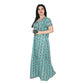 Printed Cotton Nighty For Women - Green