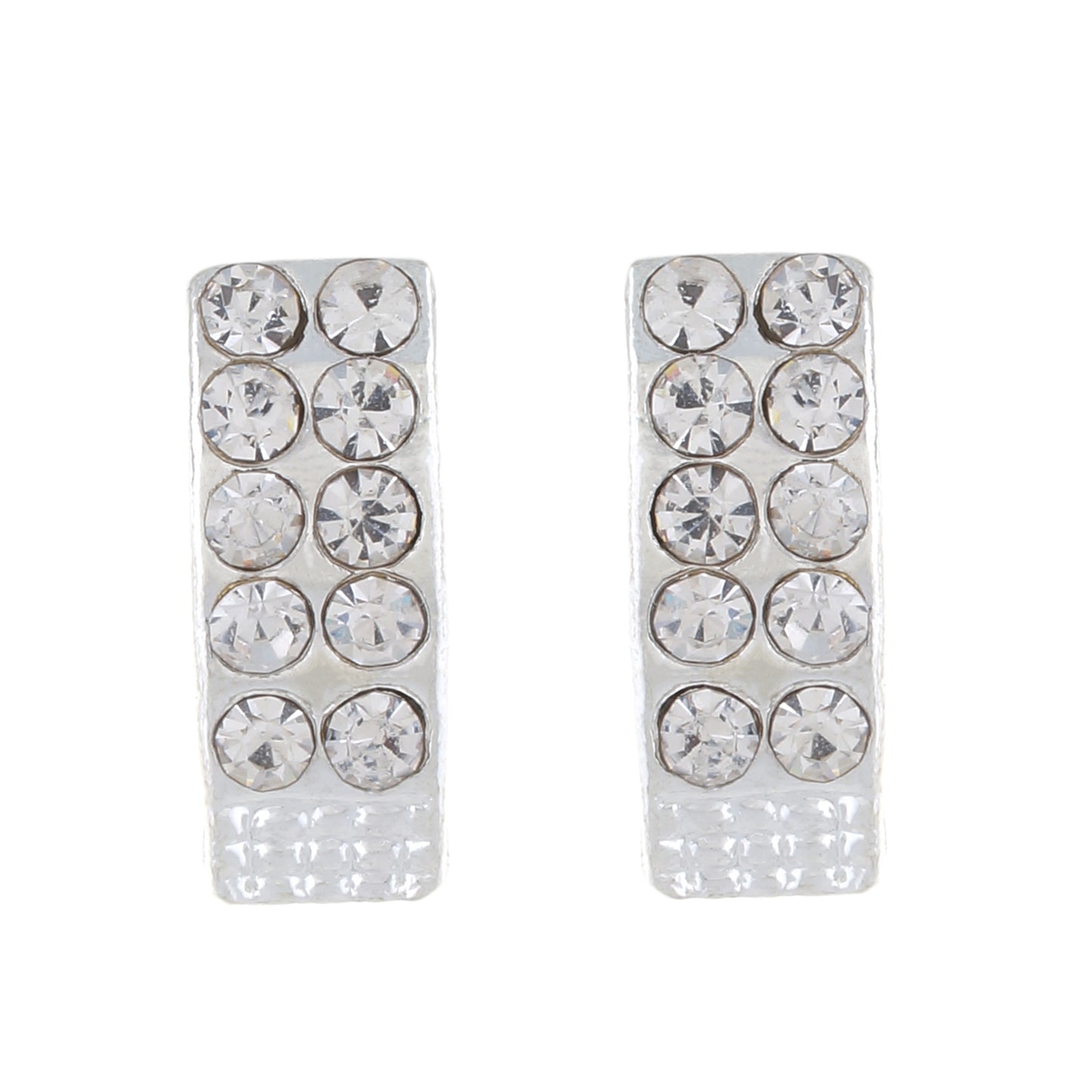 Silver colour Rectangle design  Studs for girls and women