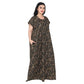 Printed Cotton Nighty For Women - Green