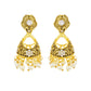 Gold plated Pearl Jhumki Earrings Fashion Imitaion Jewelry for Girls and Women