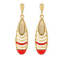 Trendy Pink and Gold Colour Drop Shape Earring for Girls and Women