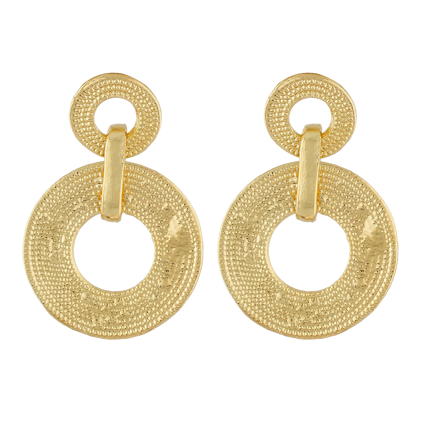 Gorgeous Gold Colour Round Shape Earring for Girls and Women