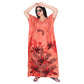 Printed Cotton Kaftan Nighty For Women - Red_KF0044_R