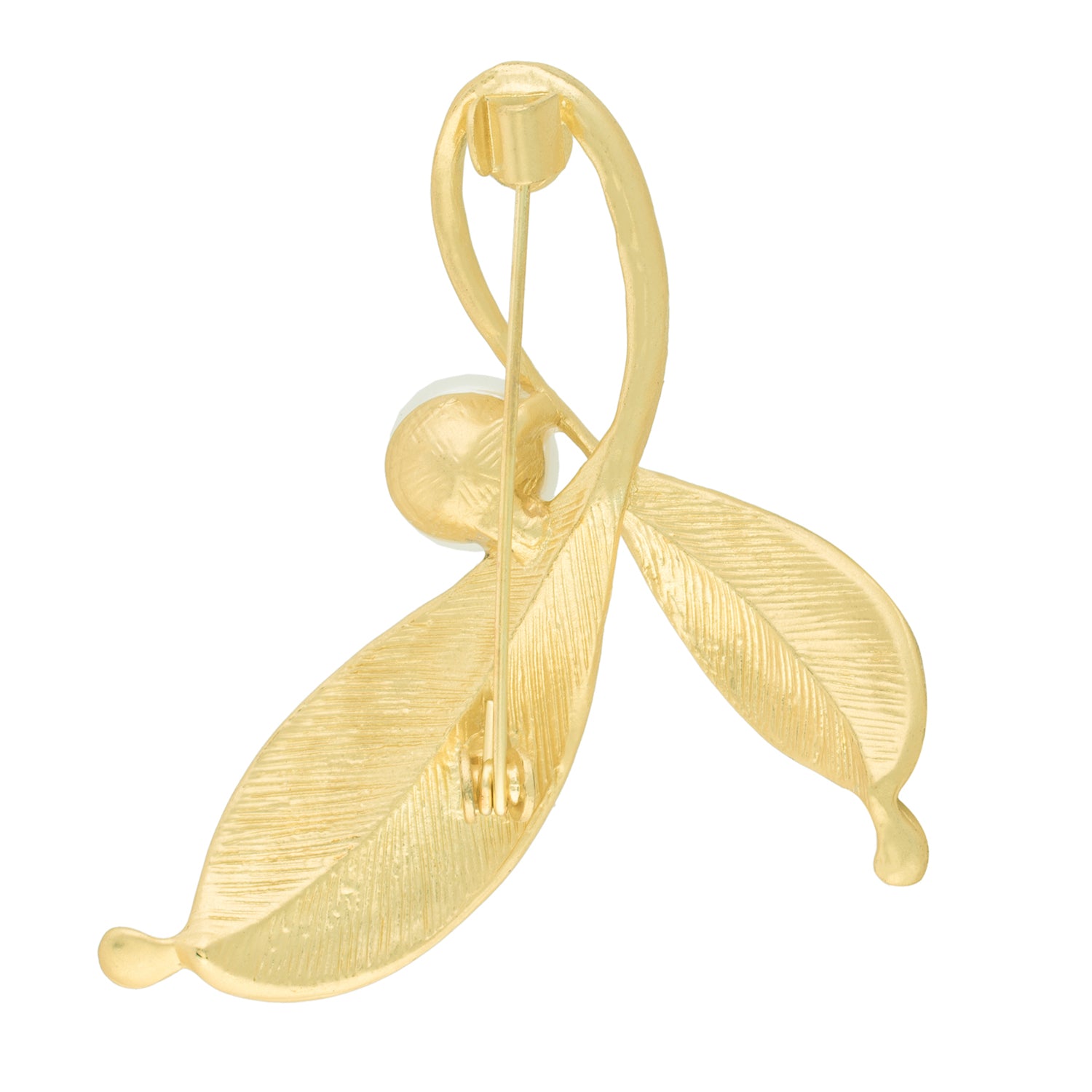 Outstanding Gold Colour Leaf Shape Alloy Brooch for Men and Women