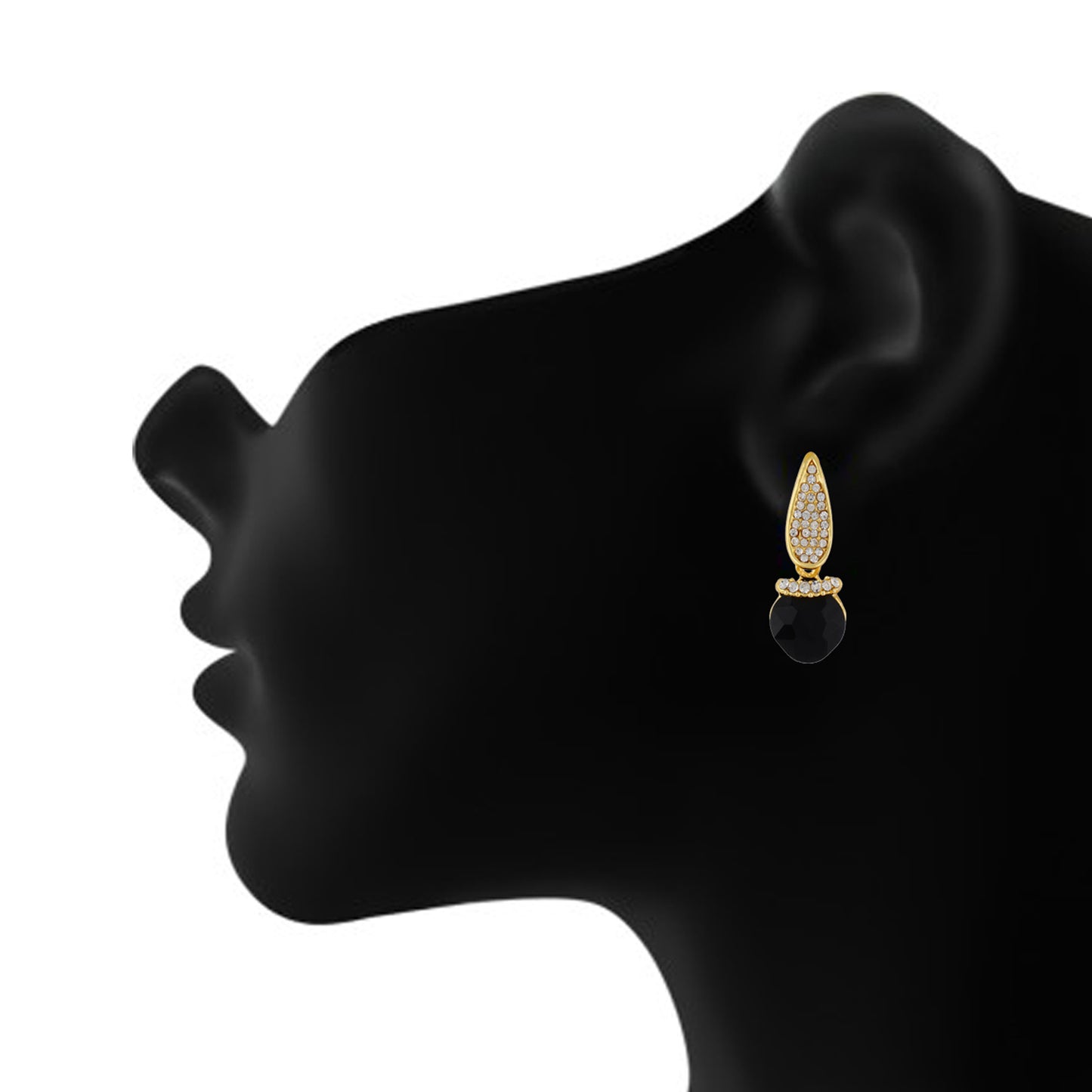 Beautiful Black and Gold Colour Drop Design Earring for Girls and Women