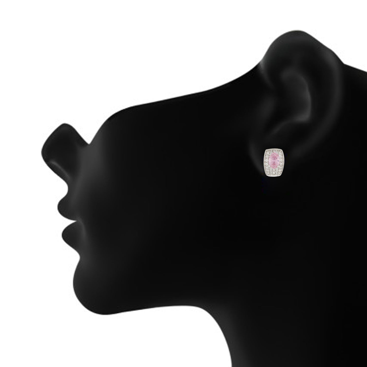 Breathtaking Pink and Silver Colour Small Ear Bali’s for Girls and Women