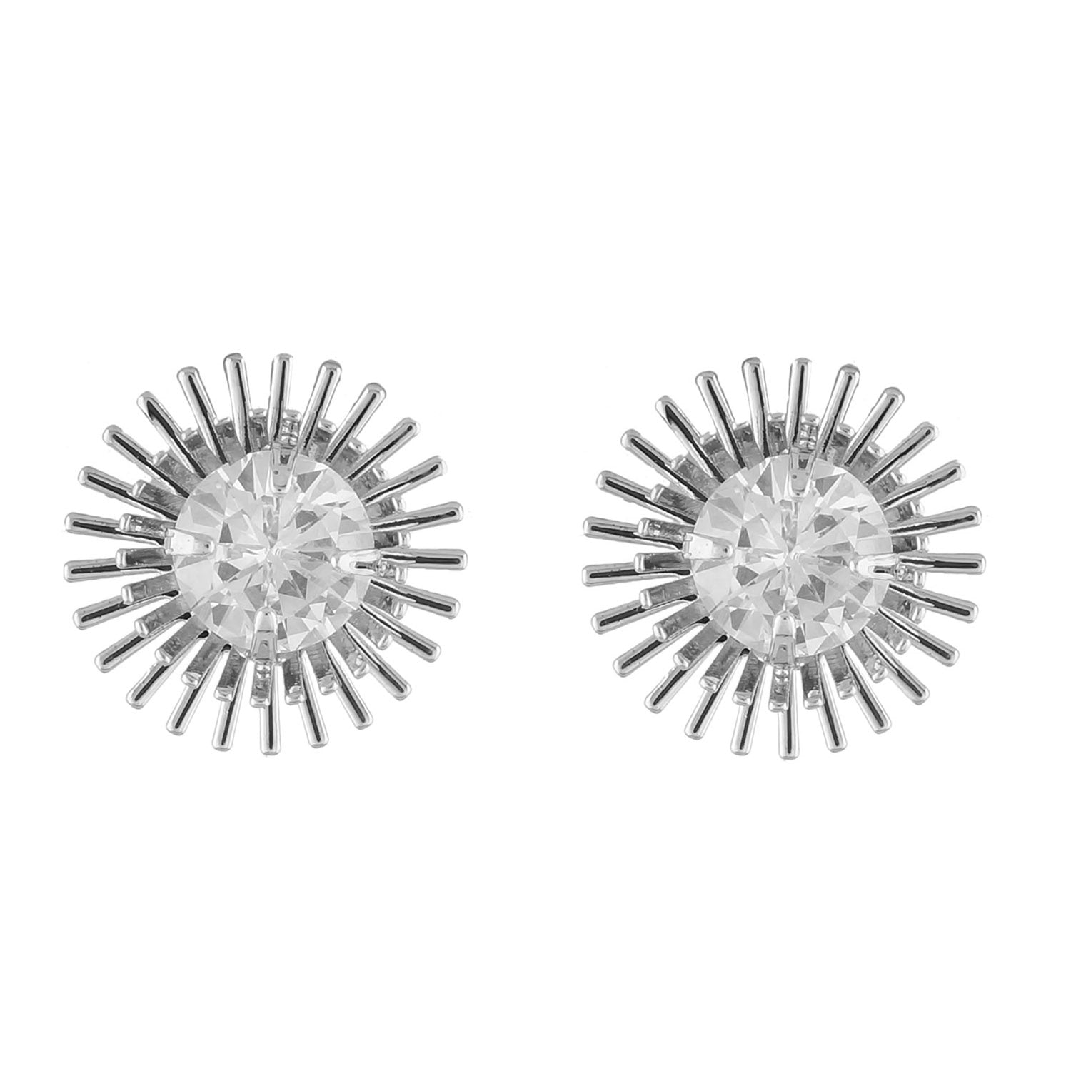 Chic and Trendy Silver Colour Round Shape Earring for Girls and Women