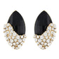 Blissful Black and Gold Colour Oval Shape Earring for Girls and Women