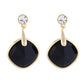 Black colour Rohmbus Design Hanging Earrings for Girls and Women
