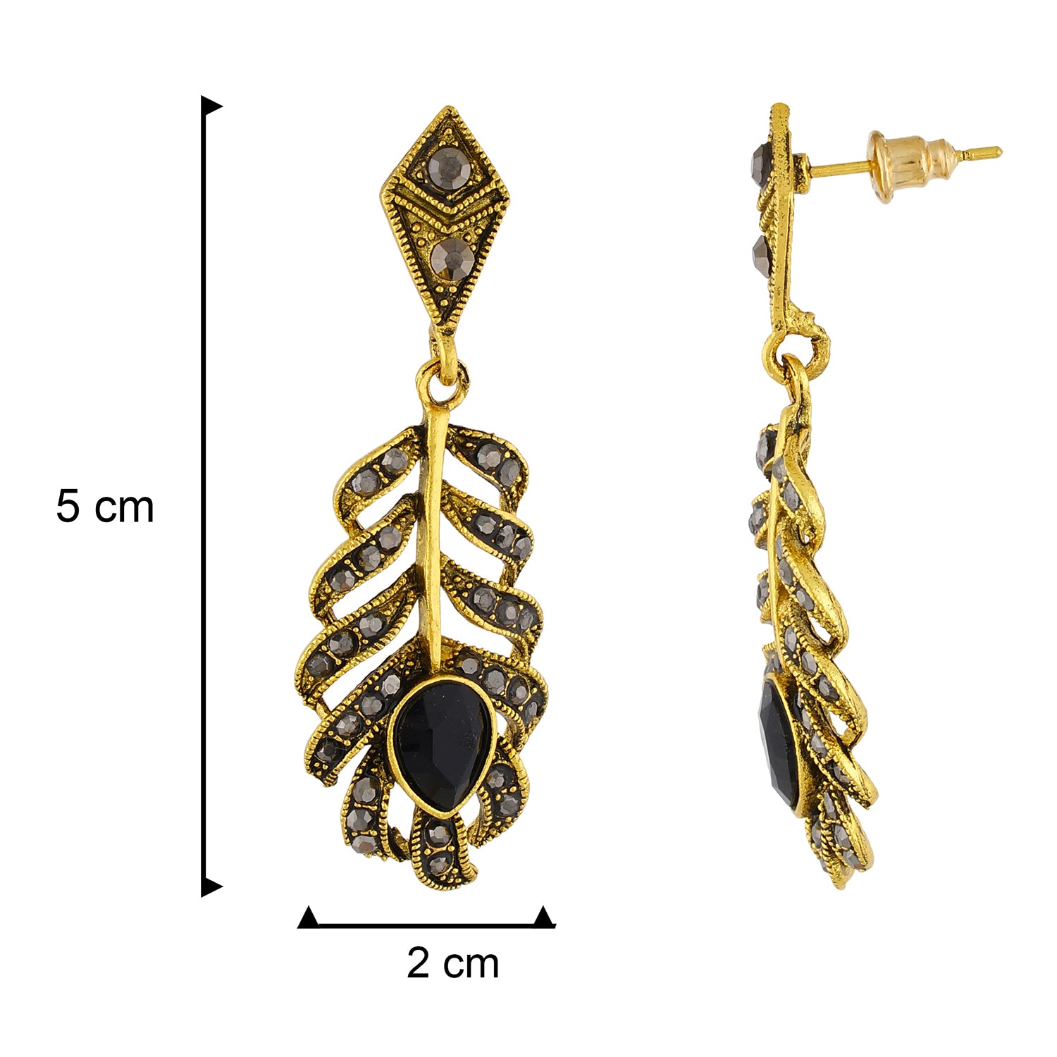 Buy Inati Silver Oxide Tone Jhumka Indian Earrings Jewelry for Girls and  Women Alloy Jhumki Earring Online at Best Prices in India - Flipkart.com