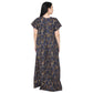 Printed Cotton Nighty For Women - Blue